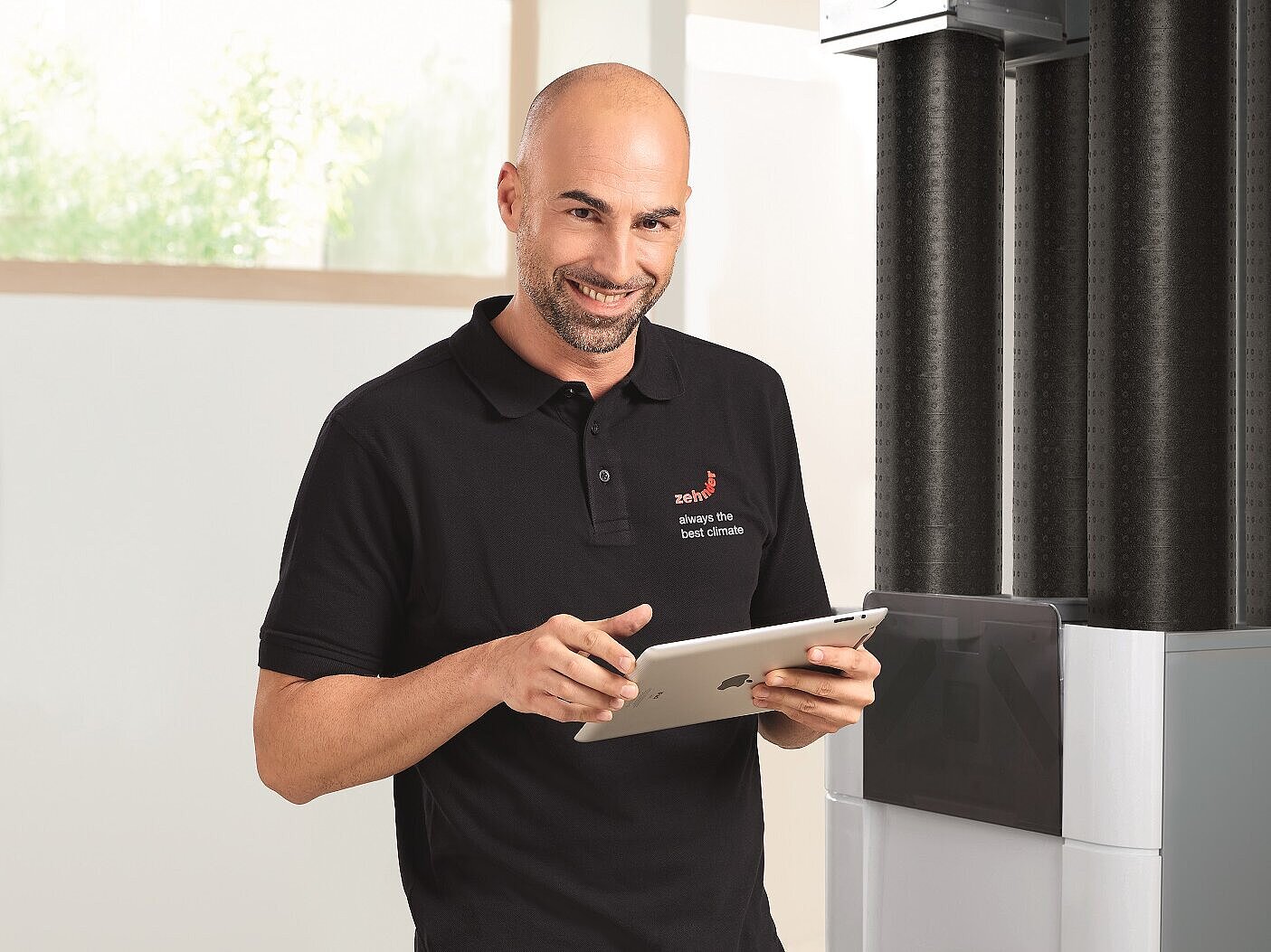 A service provider men working at zehnder as service provider